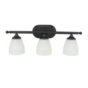 Yosemite Home Decor 3 Light Vanity In Flat Black Finish 130004343-YHD
