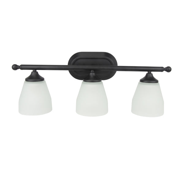 Yosemite Home Decor 3 Light Vanity In Flat Black Finish 130004343-YHD