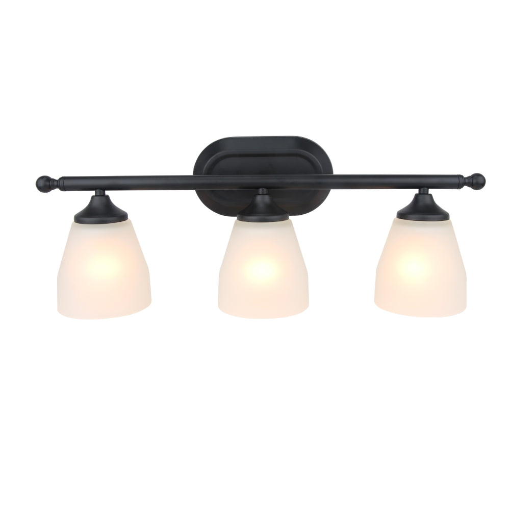 Yosemite Home Decor 3 Light Vanity In Flat Black Finish 130004343-YHD