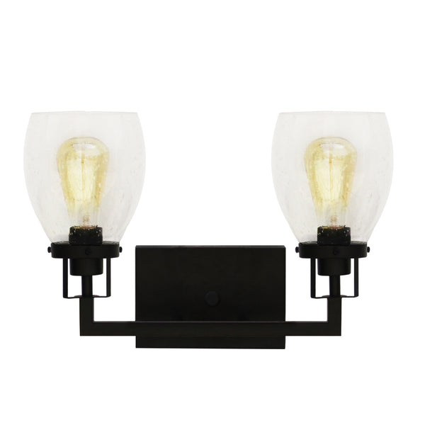 Yosemite Home Decor 2 Light Vanity In Matte Black Finish 130011244-YHD