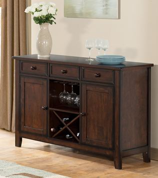 Vilo Home Tuscan Hills 52" Server/TV Stand with Burnished Edges VH1314 VH1314