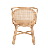 Baxton Studio Palesa Modern Bohemian Natural Brown Rattan Dining Chair