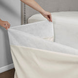 madison park simple fit casual 100 polyester microfiber wrap around adjustable bedskirt