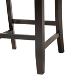 Baxton Studio Florencia Modern Grey Fabric and Espresso Brown Finished Wood Counter Stool