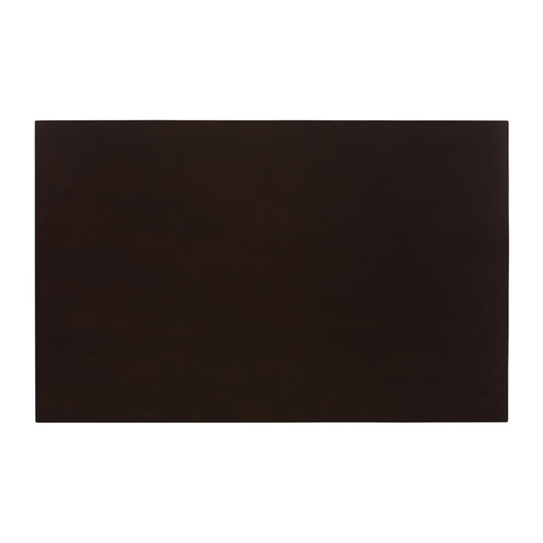 Baxton Studio Genesis Modern Grey Fabric and Dark Brown Finished Wood 5-Piece Dining Set