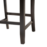 Baxton Studio Olympia Modern Grey Fabric and Espresso Brown Finished Wood Counter Stool