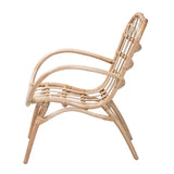 Baxton Studio Bajo Modern Bohemian Natural Brown Rattan Arm Chair