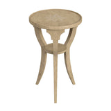 Dalton Antique Beige Round Accent Table