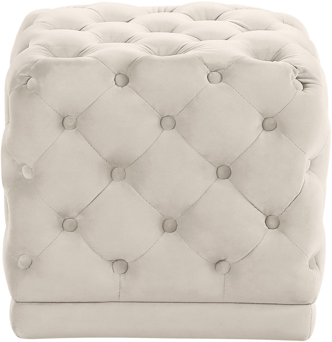 Stella Velvet Ottoman - Thumbnail 4