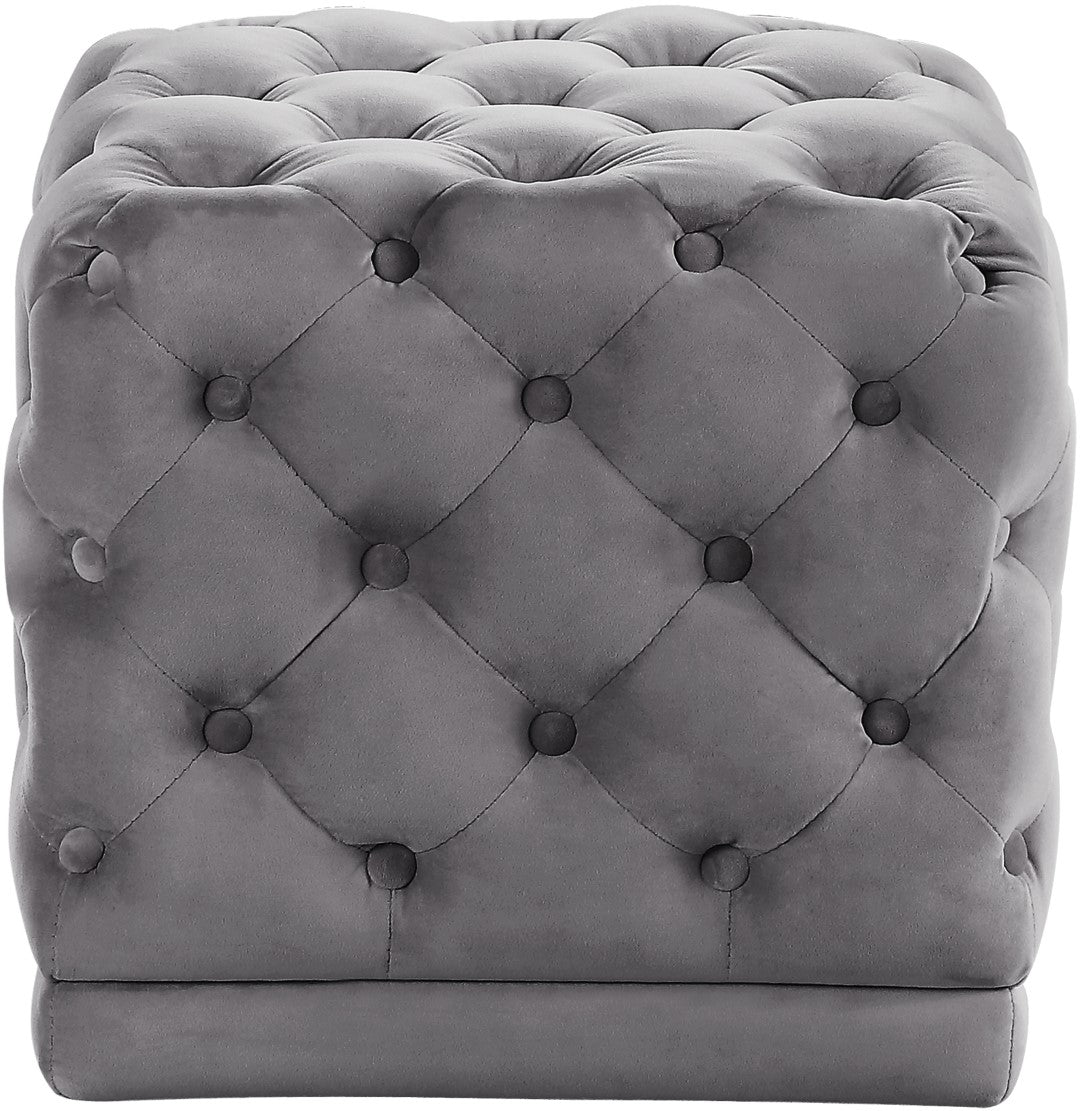 Stella Velvet Ottoman - Thumbnail 3