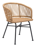 EE2977 Steel, Polyethylene Modern Commercial Grade Dining Chair Set - Set of 2