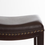 Avondale Brown Backless Bar Stools Noble House