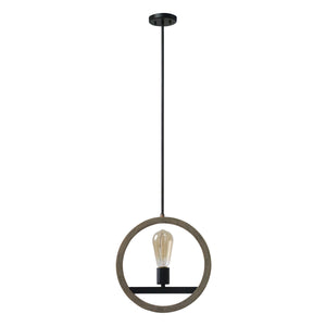 Yosemite Home Decor 1 Light Pendant In Oil Rubbed Bronze Finish 140003125-YHD