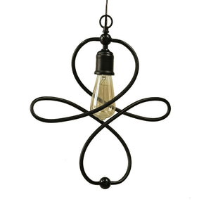 Yosemite Home Decor 1 Light Pendant In Matte Black Finish 140006144-YHD