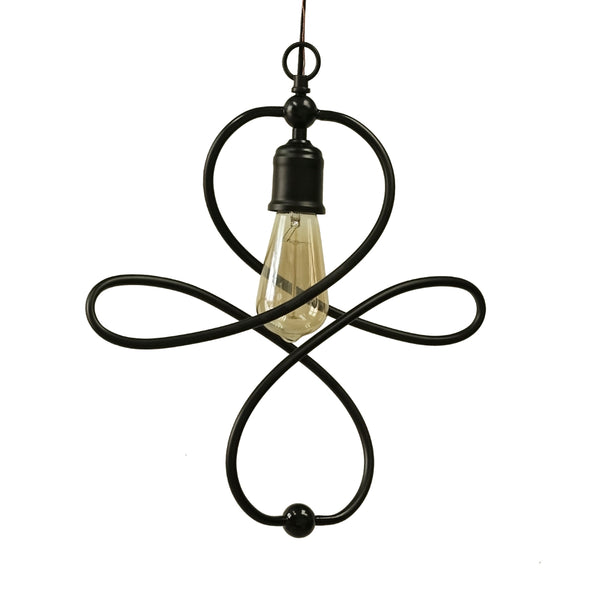 Yosemite Home Decor 1 Light Pendant In Matte Black Finish 140006144-YHD