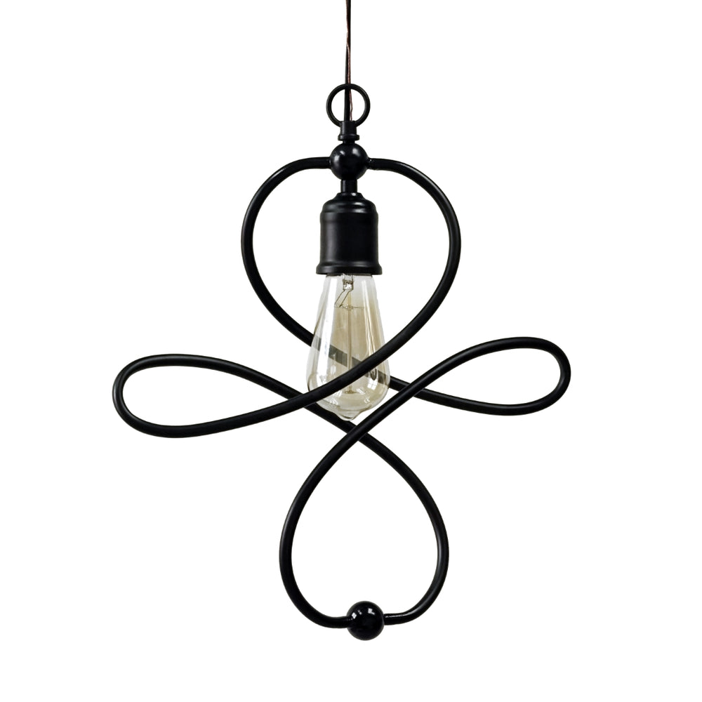 Yosemite Home Decor 1 Light Pendant In Matte Black Finish 140006144-YHD