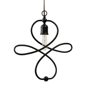 Yosemite Home Decor 1 Light Pendant In Matte Black Finish 140006144-YHD