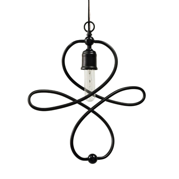 Yosemite Home Decor 1 Light Pendant In Matte Black Finish 140006144-YHD