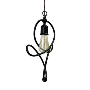 Yosemite Home Decor 1 Light Pendant In Matte Black Finish 140006144-YHD