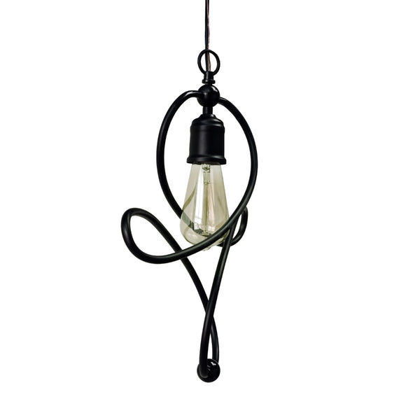 Yosemite Home Decor 1 Light Pendant In Matte Black Finish 140006144-YHD