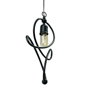 Yosemite Home Decor 1 Light Pendant In Matte Black Finish 140006144-YHD