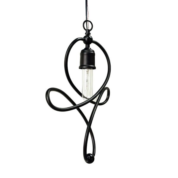 Yosemite Home Decor 1 Light Pendant In Matte Black Finish 140006144-YHD