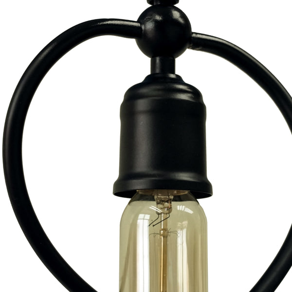 Yosemite Home Decor 1 Light Pendant In Matte Black Finish 140006144-YHD