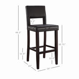 Vega Bar Stool Brown 30