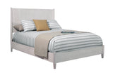 Flynn Mid Century Modern Full Size Panel Bed, Gray