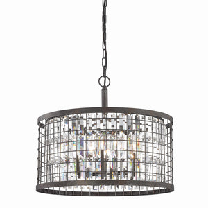 Nadina 22'' Wide 6-Light Chandelier - Silverdust Iron