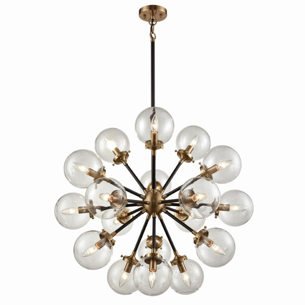 Boudreaux 32'' Wide 18-Light Chandelier - Antique Gold