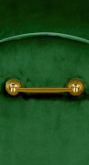 Owen Velvet / Engineered Wood / Foam Contemporary Green Velvet Bench - 55" W x 18.5" D x 27" H