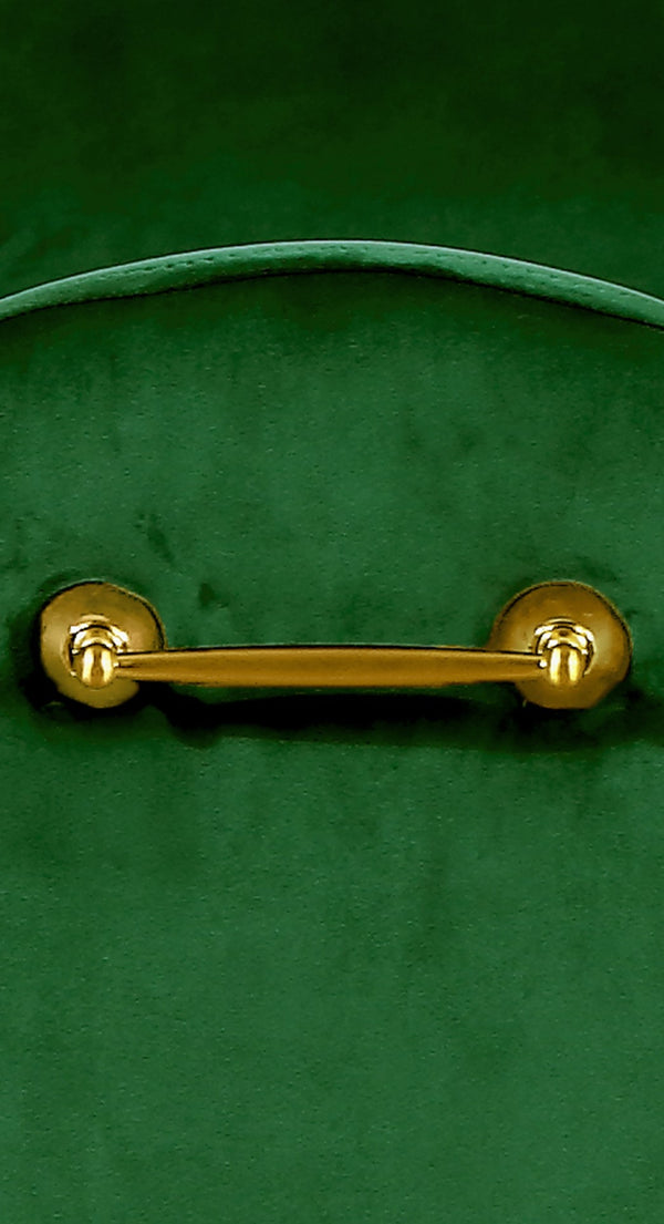 Owen Velvet / Engineered Wood / Foam Contemporary Green Velvet Bench - 55" W x 18.5" D x 27" H