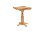 ECI Furniture Logan's Edge Adjustable Height Pub Table Complete, Natural Natural Wood solids and veneers