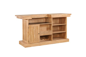 ECI Furniture ECI Furntiure Logan's Edge Bar with Live Edge Top Complete, Natural Natural Wood solids and veneers