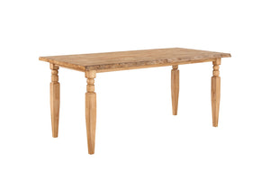ECI Furniture Logan's Edge Counter Height Dining Table With Live Edge, Natural Natural Wood solids and veneers