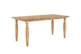 ECI Furniture Logan's Edge Counter Height Dining Table With Live Edge, Natural Natural Wood solids and veneers