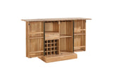 ECI Furniture Logan's Edge Spirit Cabinet With Live Edge, Natural Natural Wood solids and veneers