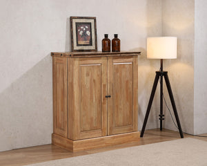 ECI Furniture Logan's Edge Spirit Cabinet With Live Edge, Natural Natural Wood solids and veneers