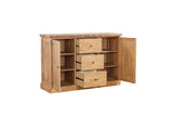 ECI Furniture Logan's Edge Server With Live Edge, Natural Natural Wood solids and veneers