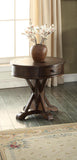 ECI Furniture Gettysburg Round End Table, Dark Distressed Dark Distressed Wood Solids and Veneers