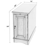 Butler Specialty Harling Silver Satin Cabinet 1476148