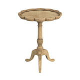Butler Specialty Dansby Pedestal Accent Table XRT Antique Beige Wood Solids, Resin, Wood Veneers 1482424-BUTLER