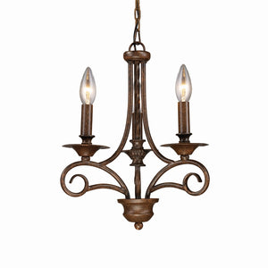 Gloucester 12'' Wide 3-Light Chandelier - Weathered Bronze