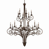 Gloucester 60'' Wide 18-Light Chandelier - Weathered Bronze