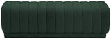 Heathrow Boucle Fabric / Engineered Wood / Foam Contemporary Green Boucle Fabric Ottoman/Bench - 52" W x 16" D x 16" H