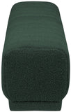 Heathrow Boucle Fabric / Engineered Wood / Foam Contemporary Green Boucle Fabric Ottoman/Bench - 52" W x 16" D x 16" H