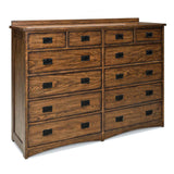 Intercon Oak Park Bedroom Mission Oak Park Dresser | Mission OP-BR-5812-MIS-C OP-BR-5812-MIS-C