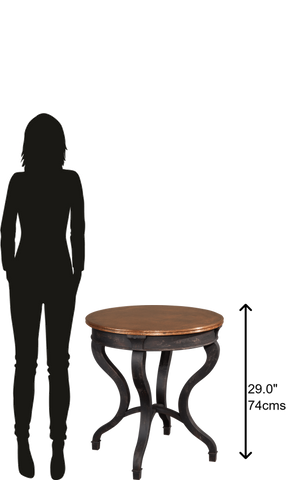 Hekman Furniture 15106 Rnd Hmmrd Cpr Lamp Table 15106