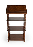 Butler Specialty Alden Vintage Oak 4-Tier Library Stand 1512001